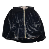FRANCESCA CONOCI pelliccia tinta unita con zip e cappuccio Nero per Bambina 2728 NERO FRANCESCA CONOCI 