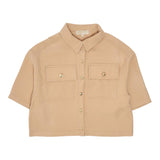 Michael Kors Camicia Mezza Manica tinta unita Beige per Bambina R30331XX BEIGE MICHAEL KORS 