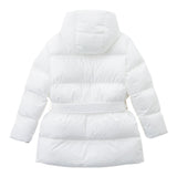 DSQUARED2 giubbino tinta unita con cappuccio Bianco per Bambina DQ1734 BIANCO DSQUARED2 