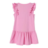Liu Jo Abito tinta unita Giromanica con Brillantini Rosa per Neonata KA5091XX ROSA LIU JO 