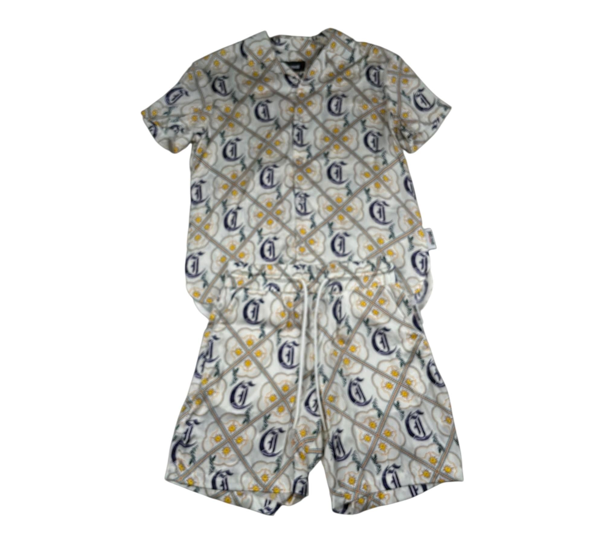 Just Cavalli Completo 2 Pezzi Camicia-Bermuda per Bambino JBP26084CE PANNA JUST CAVALLI 