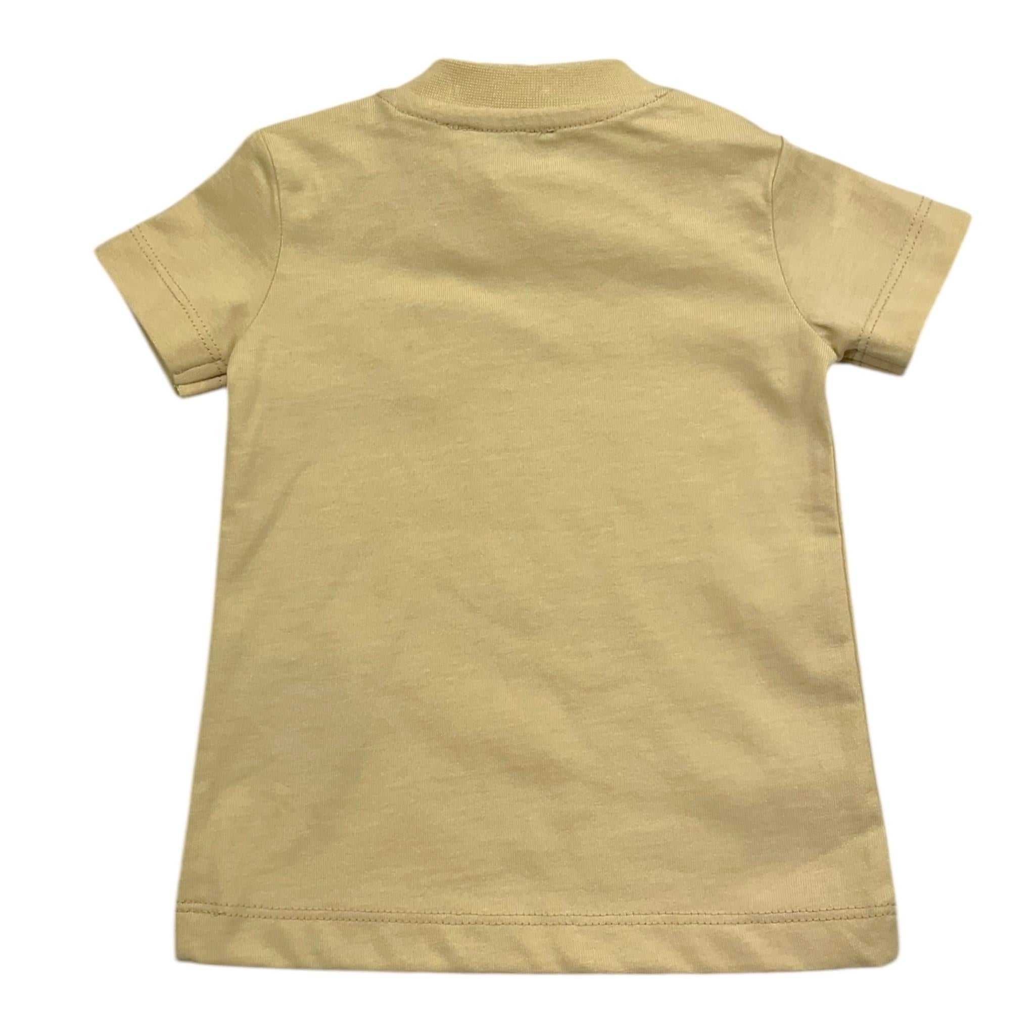 TRUSSARDI t-shirt girocollo tinta unita con stampa Beige per Neonato TIA25014TS BEIGE TRUSSARDI 