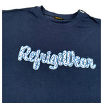 Refrigiwear T-Shirt Girocollo Tinta Unita con Stampa per Bambino 156TRMJ25 BLU REFRIGIWEAR 