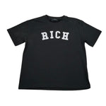 John Richmond T-Shirt Girocollo Tinta Unita con Stampa per Bambino RBP26012TS NERO JOHN RICHMOND 
