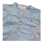 Saint Barth Camicia Manica Lunga Fantasia Zebrata per Bambina HARPERXXX AZZURRO SAINT BARTH 