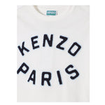Kenzo T.Shirt Girocollo Tinta Unita con Logo per Bambino K61163 BIANCO KENZO 