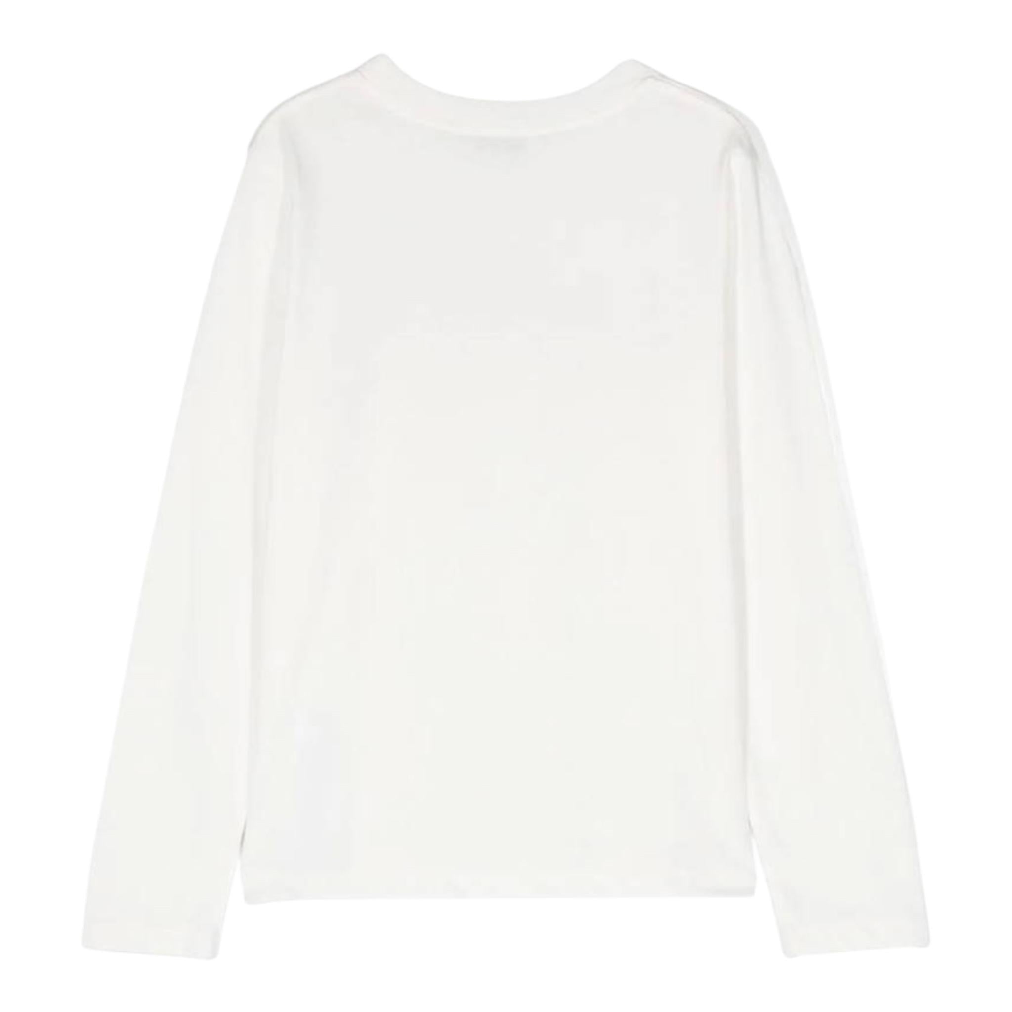 LANVIN shirt girocollo tinta unita cn logo Bianco per Bambino N25145 BIANCO LANVIN 