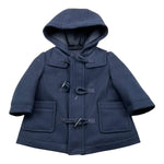 BABY A. cappotto tinta unita con cappuccio Blu per Neonato N1870 BLU BABY A. 