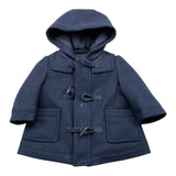 BABY A. cappotto tinta unita con cappuccio Blu per Neonato N1870 BLU BABY A. 