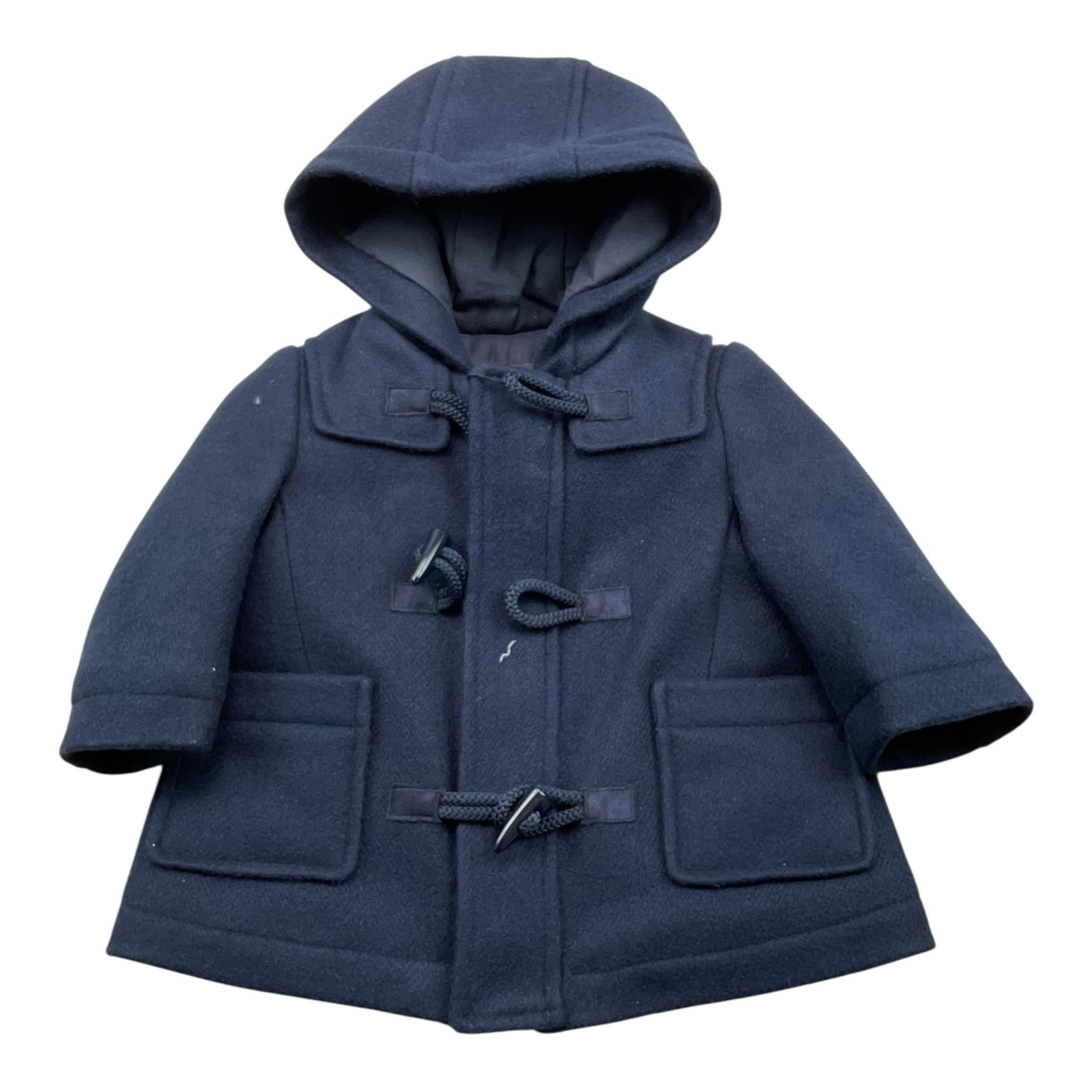 BABY A. cappotto tinta unita con cappuccio Blu per Neonato N1870 BLU BABY A. 