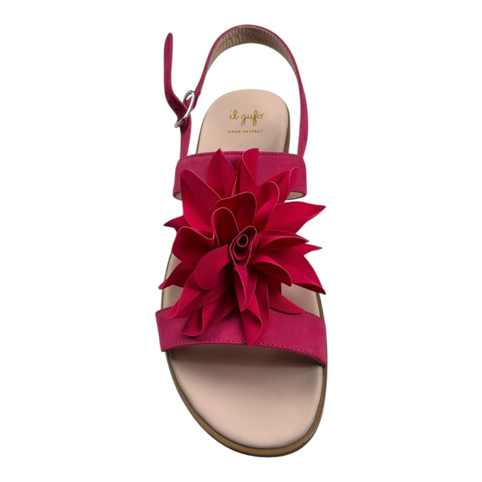 Il Gufo Sandalo Tinta Unita con Applicazioni per Neonata G625N FUXIA IL GUFO 