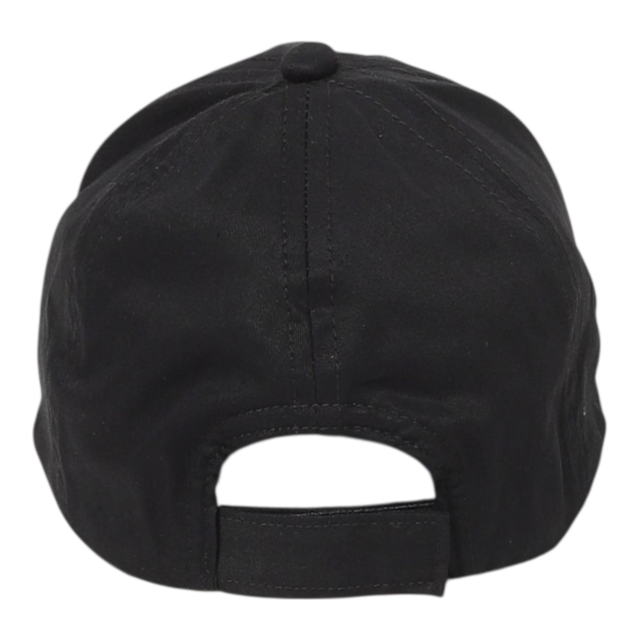 Moschino Berretto Tinta Unita con Stampe Logo per Neonato HOX00W NERO MOSCHINO 