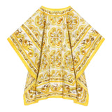 Dolce & Gabbana Camicia Modello Kimono Tinta Unita con Fantasia per Bambina LB7A17 BIANCO DOLCE & GABBANA 