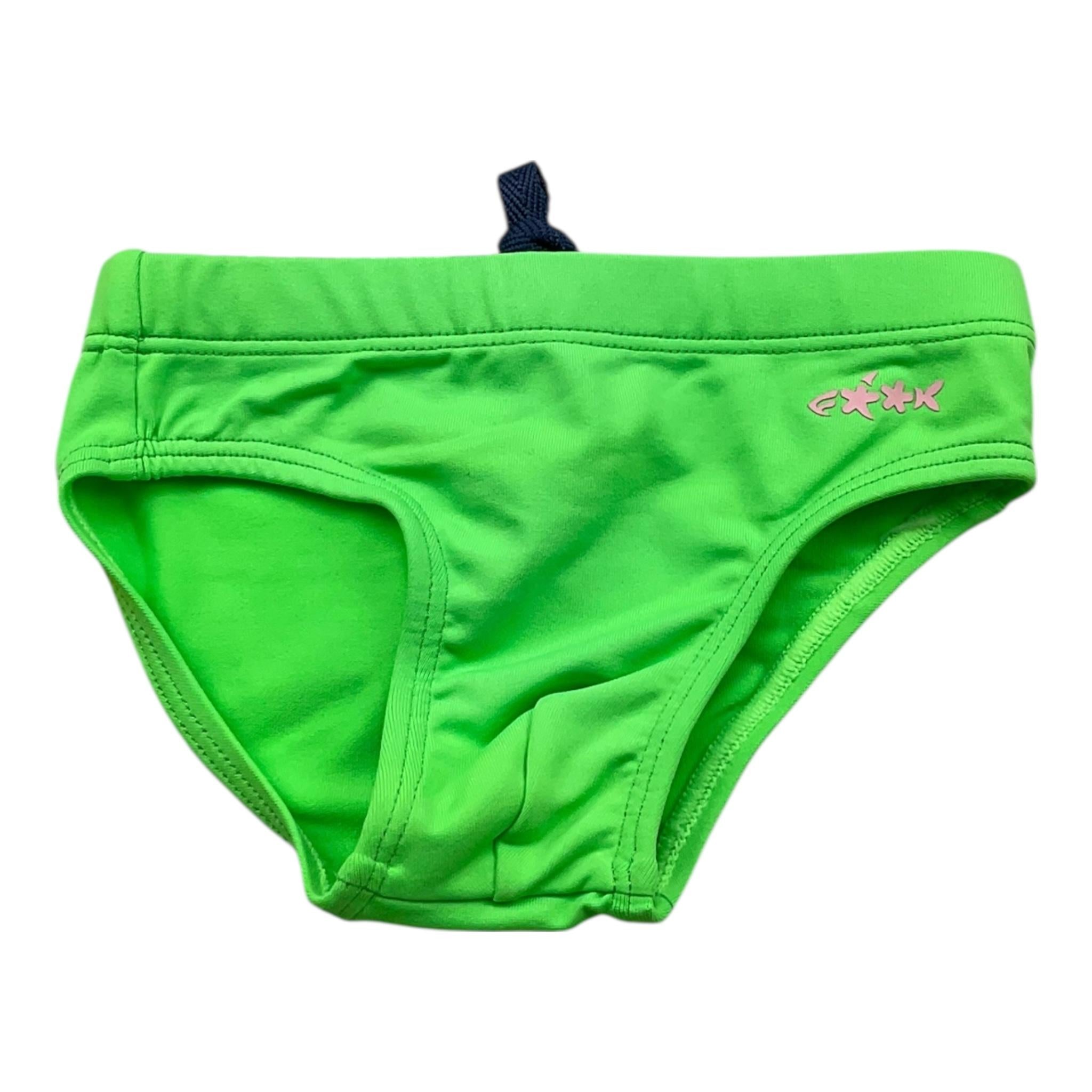 F**K Costume Mutandina Tinta Unita per Neonato FJ25N01SU20FG VERDE FLUO F**K 
