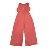 Zhoe &amp; Tobiah Solid Color Button Up Ruffles Burgundy Romper For Girls