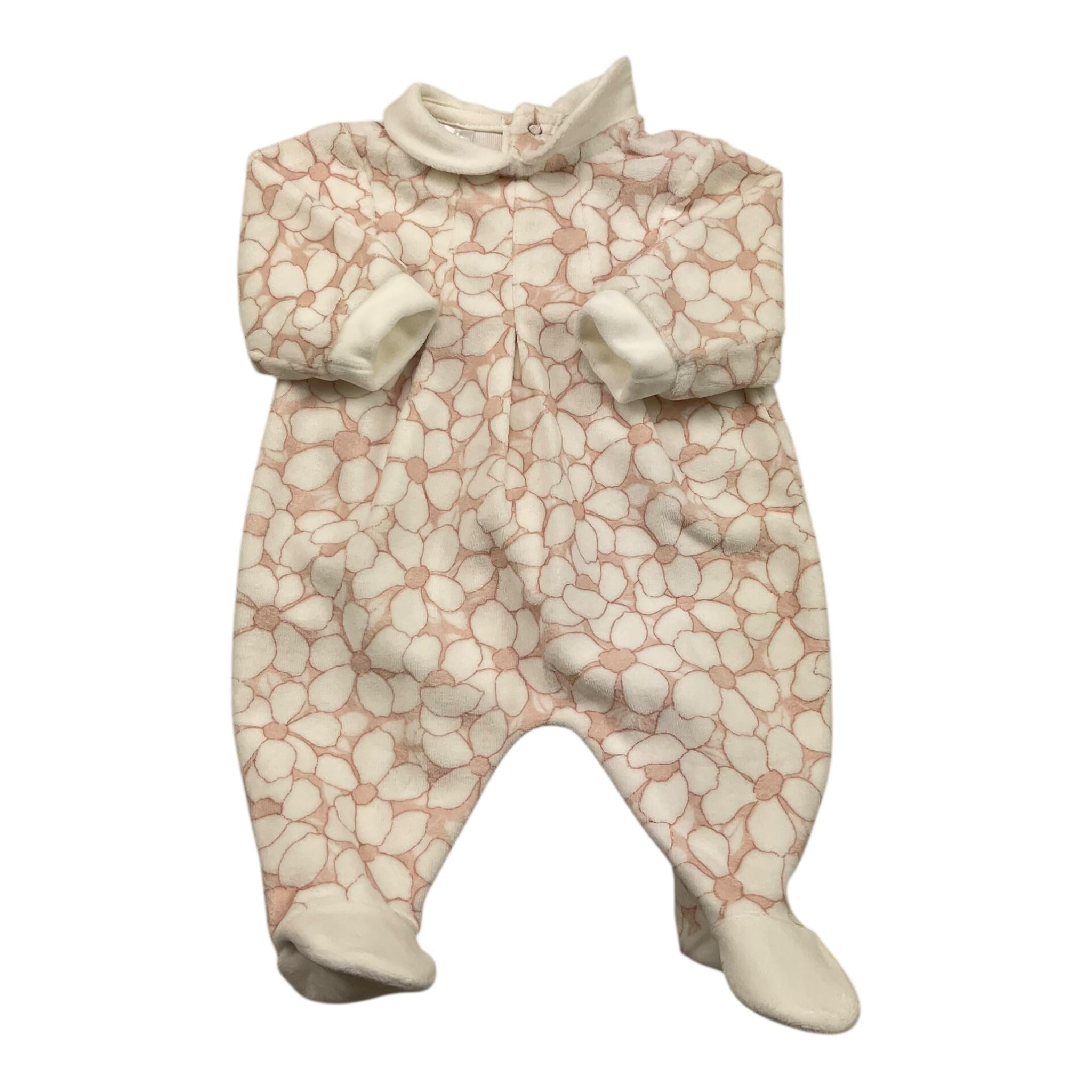 BABY VIP tutina manica lunga in ciniglia Bianco per Neonata T2775 BIANCO BABY VIP 