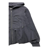 PLEASE felpa cn zip e cappuccio tinta unita Grigio per Bambina LK17040G66 GRIGIO PLEASE 