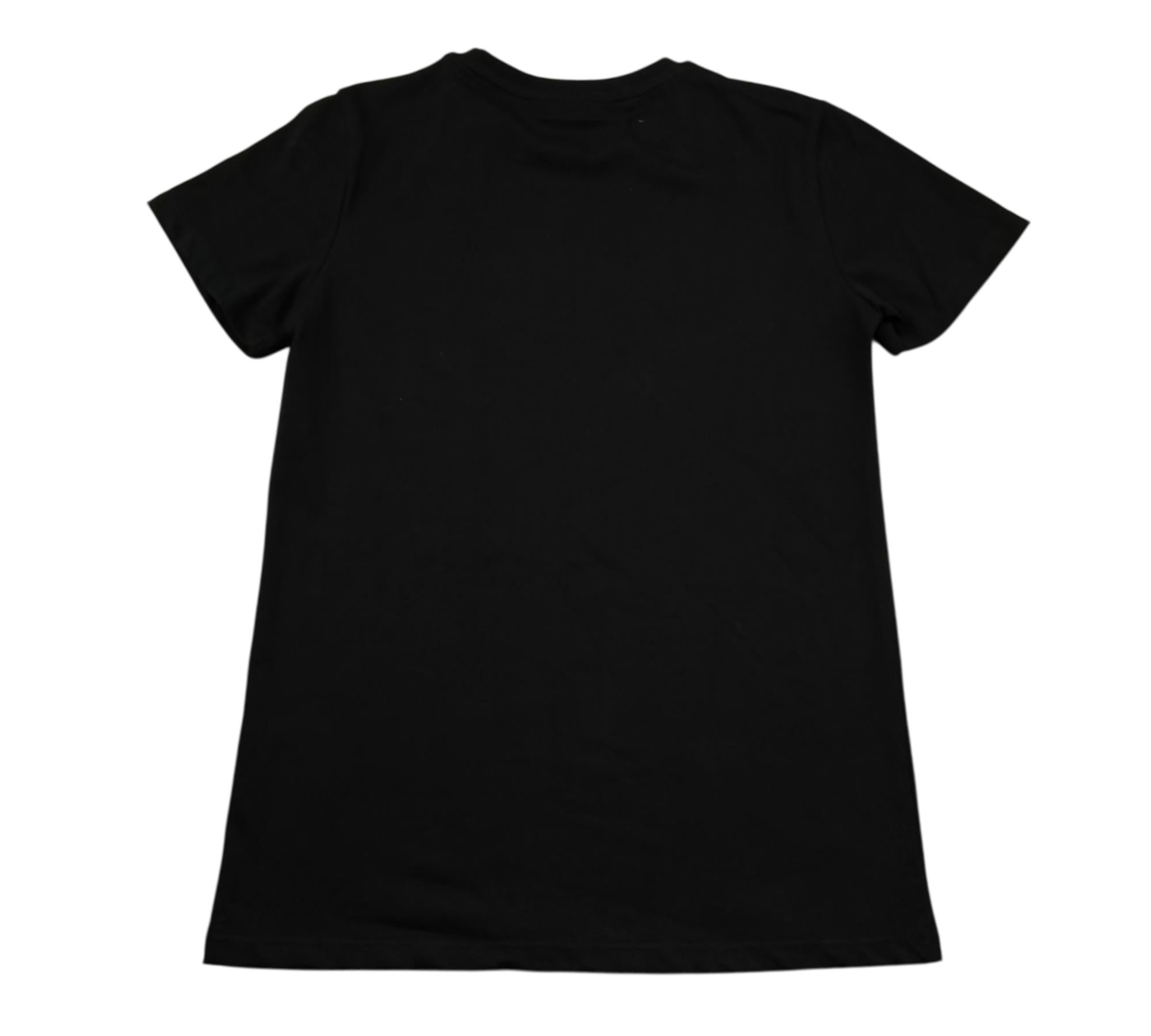 John Richmond T-Shirt Girocollo Tinta Unita con Logo per Bambino RBP26008TS NERO JOHN RICHMOND 