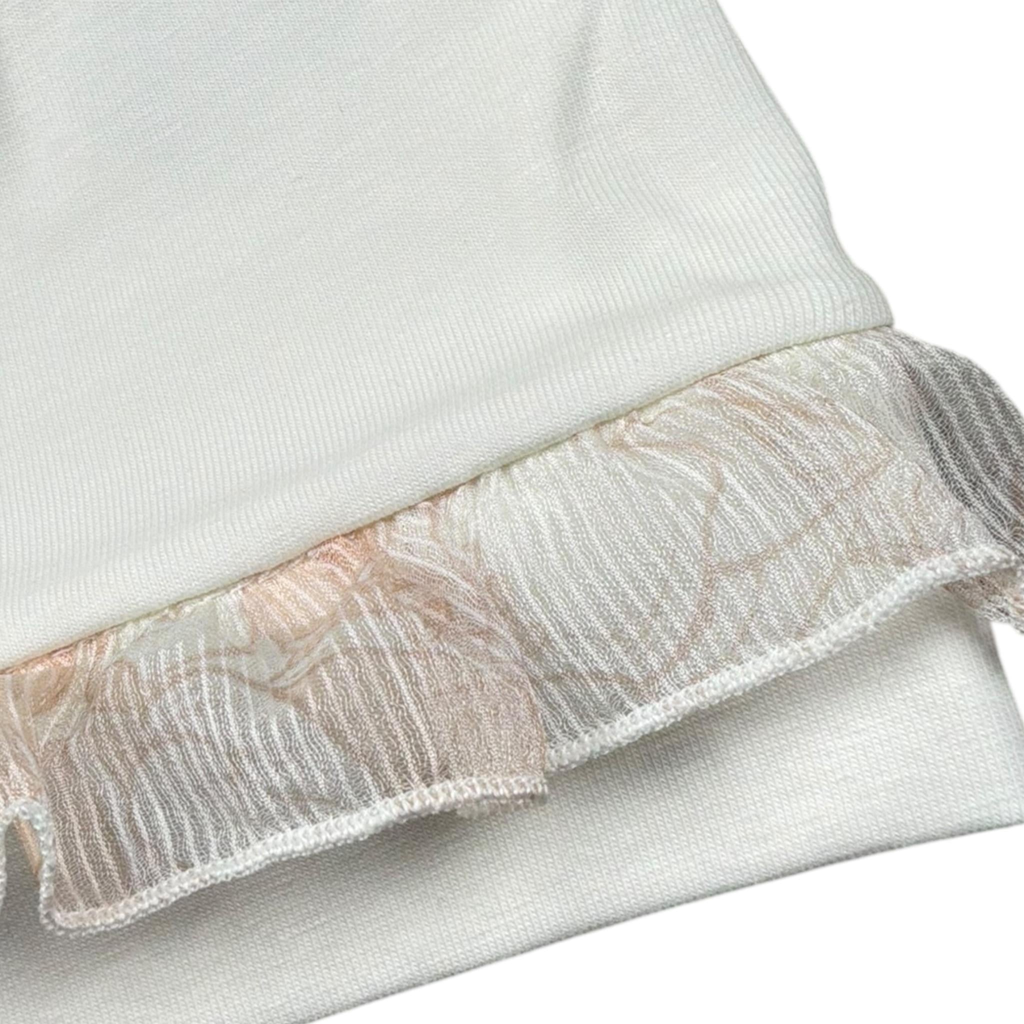 Lalalu' Cappello Tinta Unita con Ricami per Neonata CAL16P BIANCO LALALU' 
