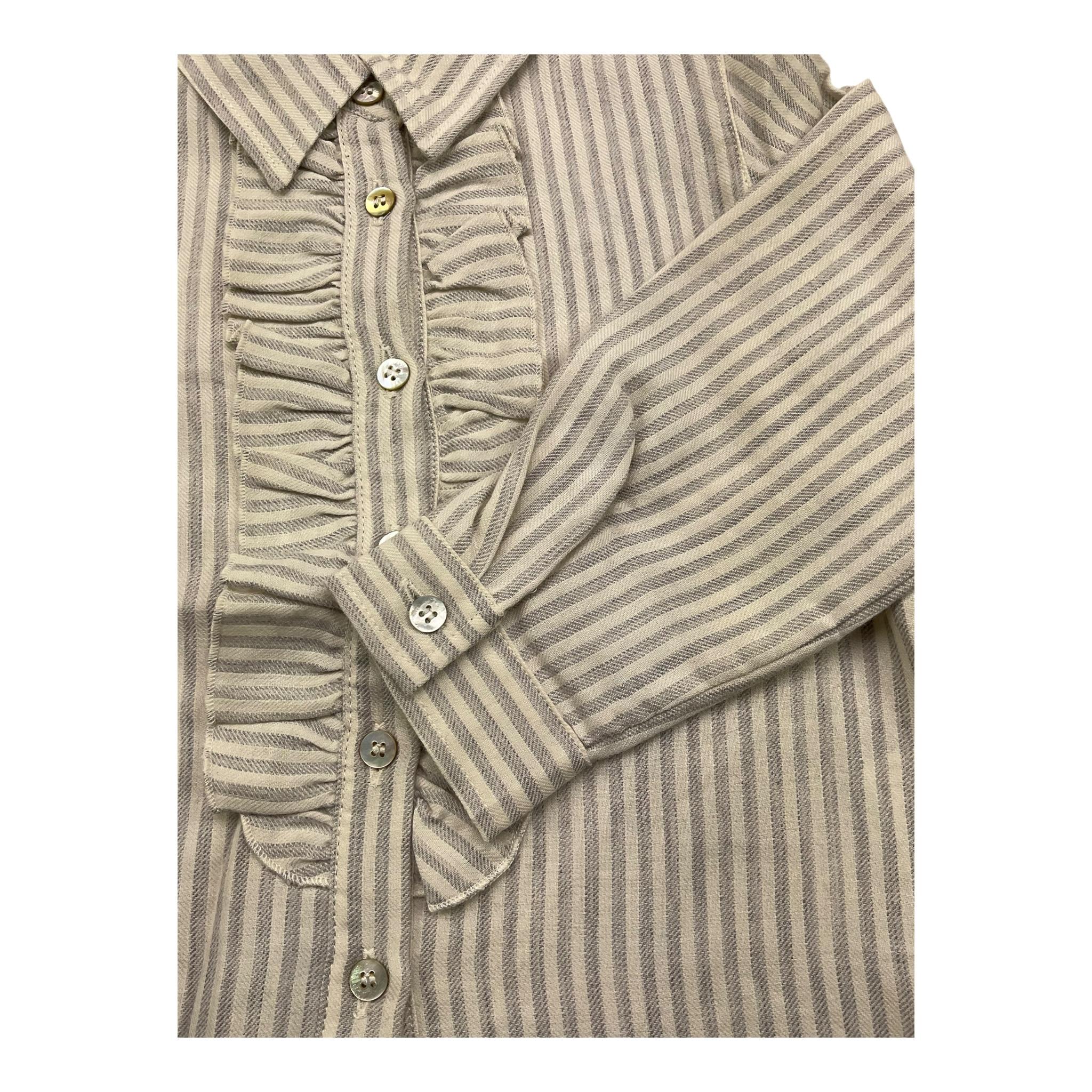 ABEL & LULA camicia manica lunga fantasia a righe Bianco per Bambina CWS3JJ BIANCO ABEL & LULA 