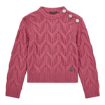 GUESS maglia girocollo tinta unita con applicazioni Rosa per Bambina J4BR09Z37L1X ROSA GUESS 