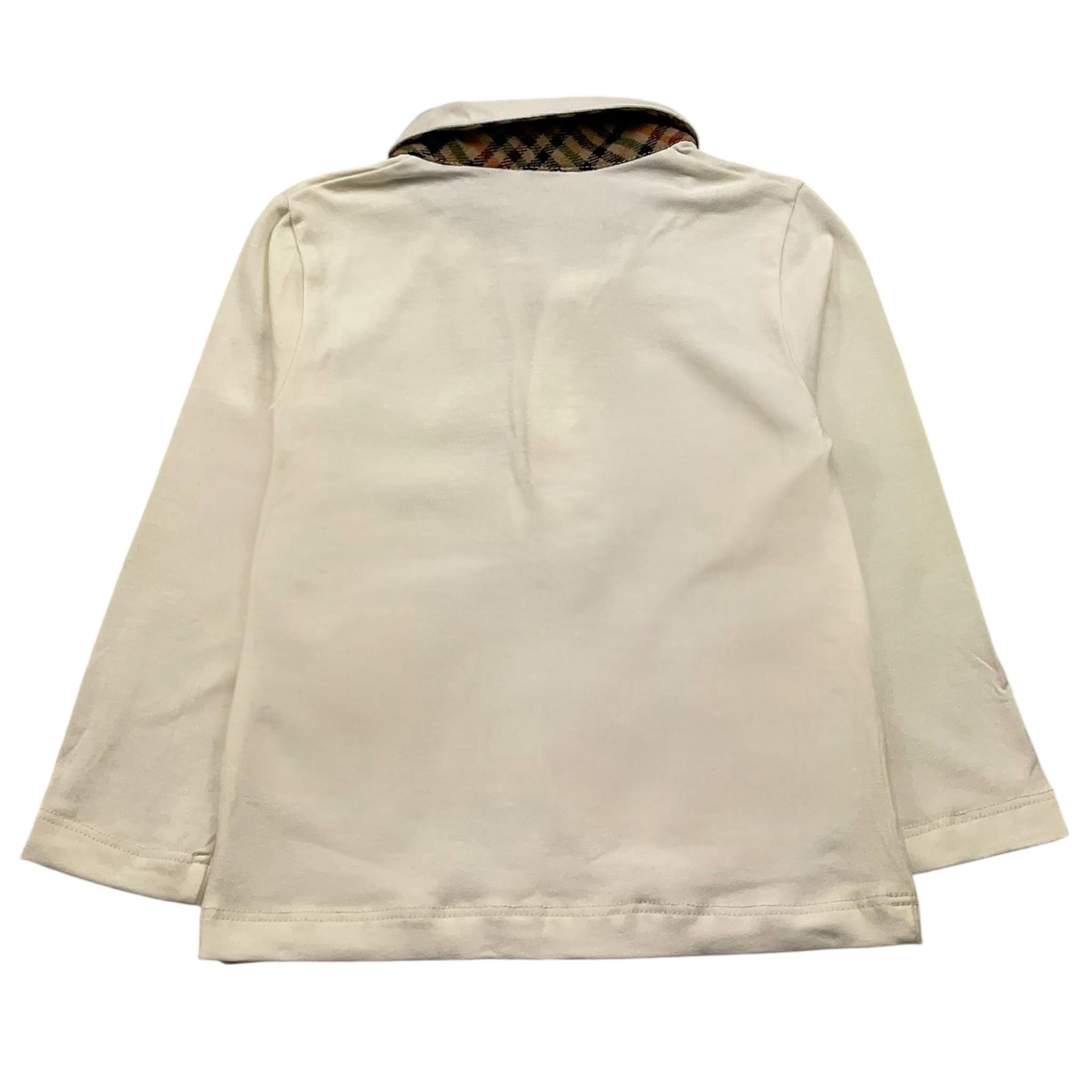 LE BEBE' polo manica lunga tinta unita con colletto in contrasto Panna per Bambino LBG5453J PANNA LE BEBE' 