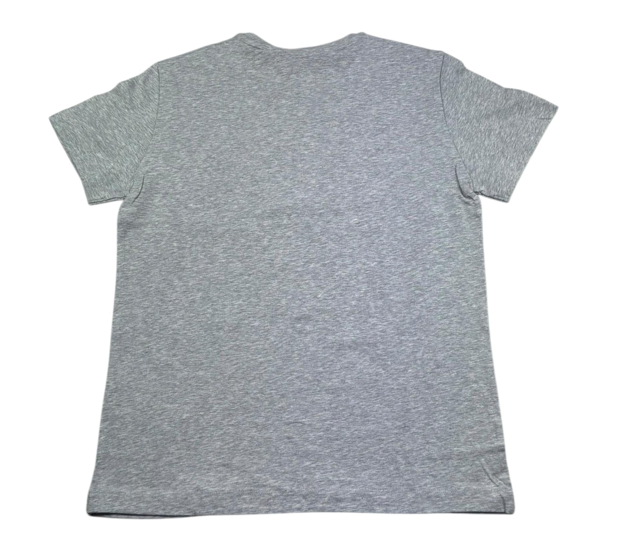 Monnalisa T-Shirt Girocollo Tinta Unita con Stampa per Bambino 253602 GRIGIO MONNALISA 
