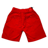 Jeckerson Bermuda Solid Color With Elastic Waist Red For Newborn