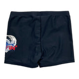 Name.It Blue Contrast Print Solid Color Swimsuit For Boys