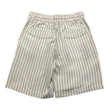 Dan John Bermuda Solid Color Striped Pattern With Elastic Waist Cream For Boys