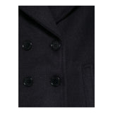 SIMONETTA cappotto tinta unita con maniche a sbuffo Blu per Bambina SV2A10 BLU SIMONETTA 