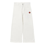 KENZO pantalone tinta unita modello palazzo Panna per Bambina K14275 PANNA KENZO 