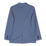 Daniele Alessandrini Double Breasted Solid Color Jacket With Buttons Light Blue For Boys