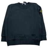 STONE ISLAND felpa chiusa girocollo tinta unita Nero per Bambino 791661320 NERO STONE ISLAND 