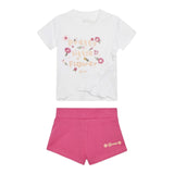 Guess Completo 2 Pezzi T-Shirt-Short per Neonata A5GG07K6YW4 BIANCO/FUXIA GUESS 