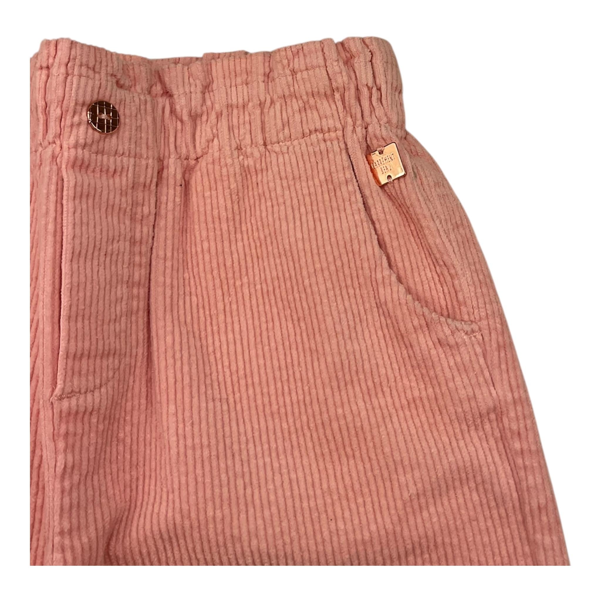CARRE'MENT BEAU pantalone tinta unita con elastico in vita Rosa per Bambina Y04158 ROSA CARRE'MENT BEAU 
