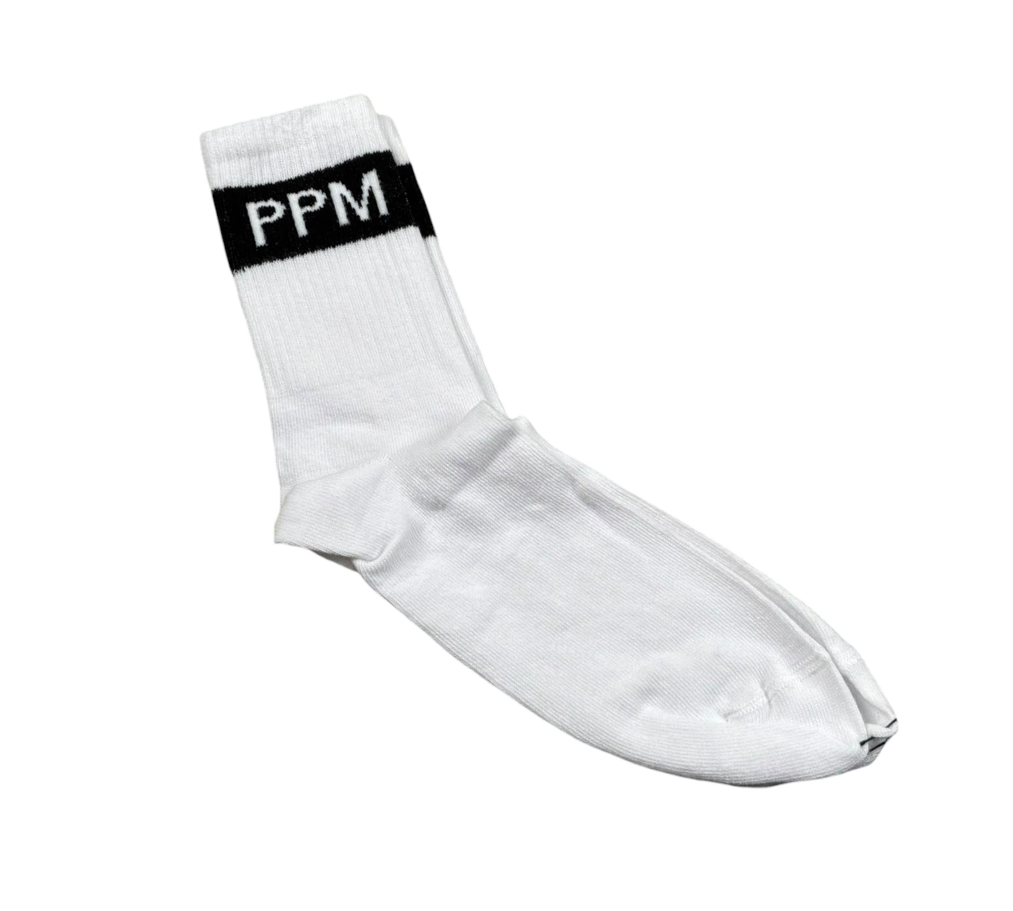 Paolo Pecora Calzini Tinta Unita con Logo per Bambino PP1569 BIANCO PAOLO PECORA 