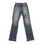 LIU JO jeans tinta unita cn strappi Blu per Bambina GF3W105 BLU LIU JO 