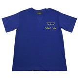 JOHN RICHMOND t-shirt girocollo tinta unita con stampa in contrasto Blu per Bambino RBA25219TS BLU JOHN RICHMOND 