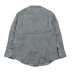 Saint Barth Camicia Manica Lunga Fantasia A Righe per Bambino AGN000101183J BLU SAINT BARTH 