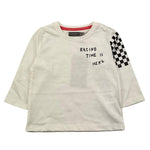 CANADA HOUSE shirt girocollo tinta unita con stampa in contrasto Bianco per Neonato 24453010 BIANCO CANADA HOUSE 