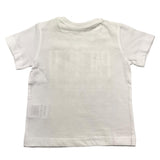 Cesare Paciotti Crewneck T-Shirt Solid Color with White Logo Print for Newborns