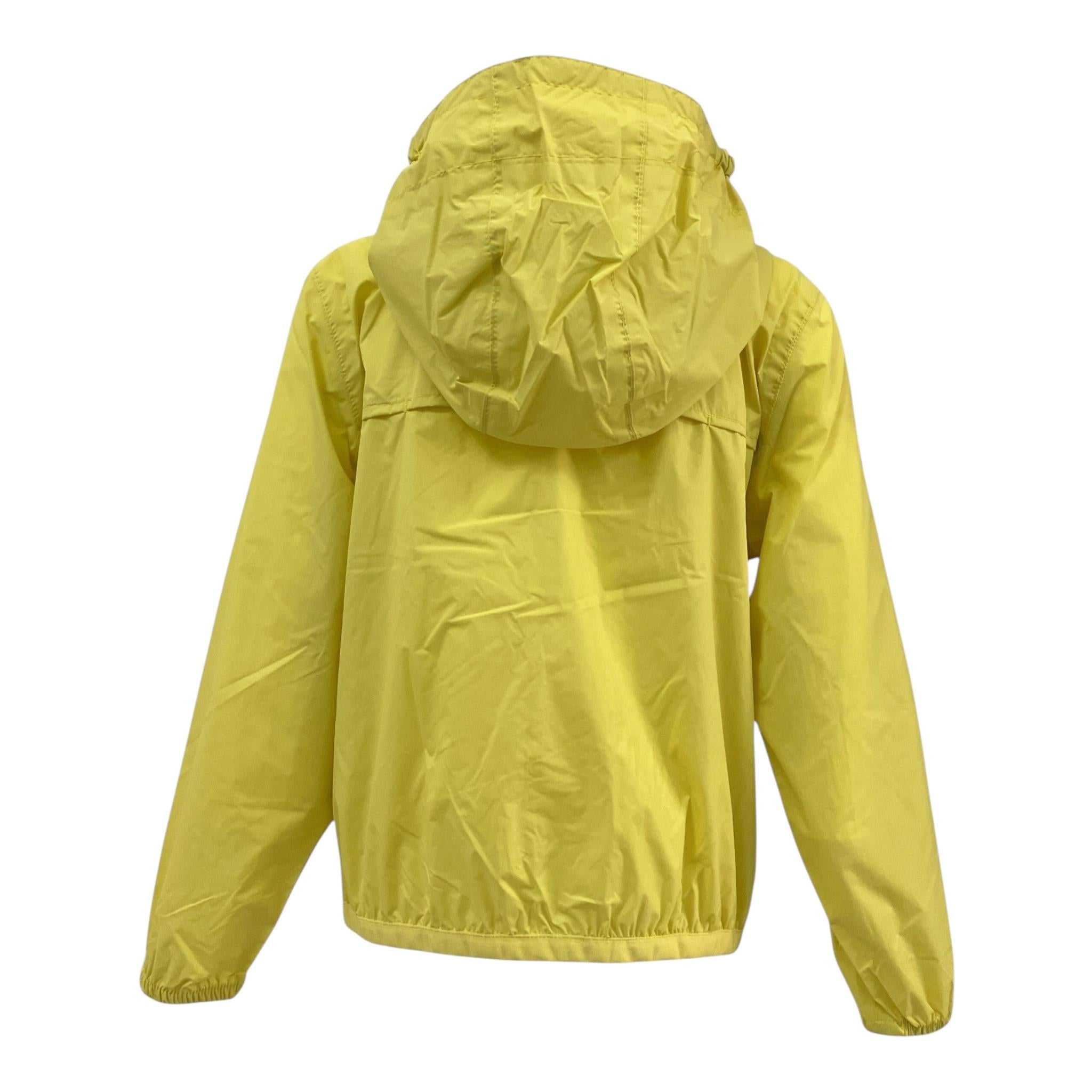 K-Way Giubbino Tinta Unita con Cappuccio per Bambina K61336W VERDE ACIDO K-WAY 