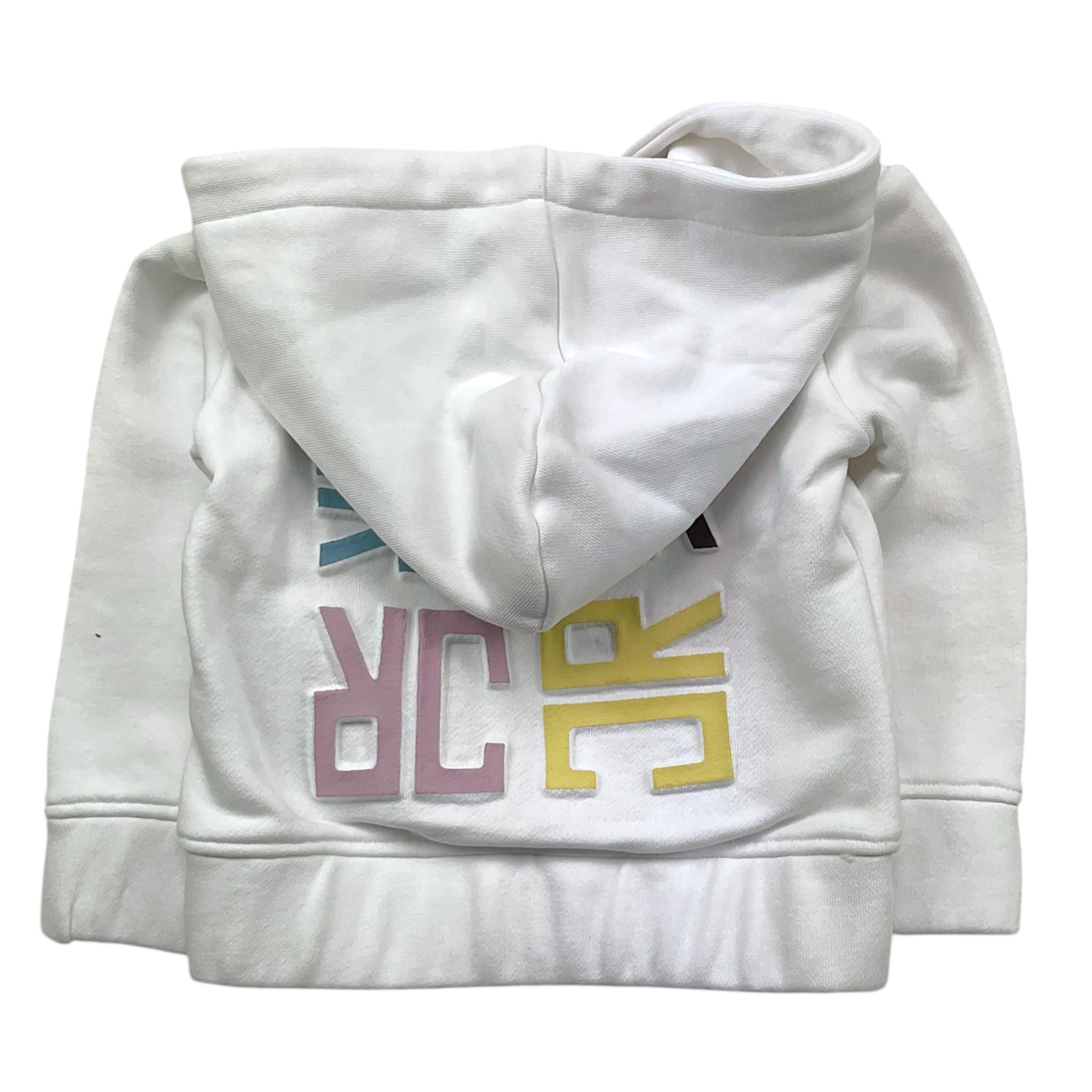 JOHN RICHMOND felpa con zip e cappuccio tinta unita con logo Bianco per Neonata RIA25086FE BIANCO JOHN RICHMOND 