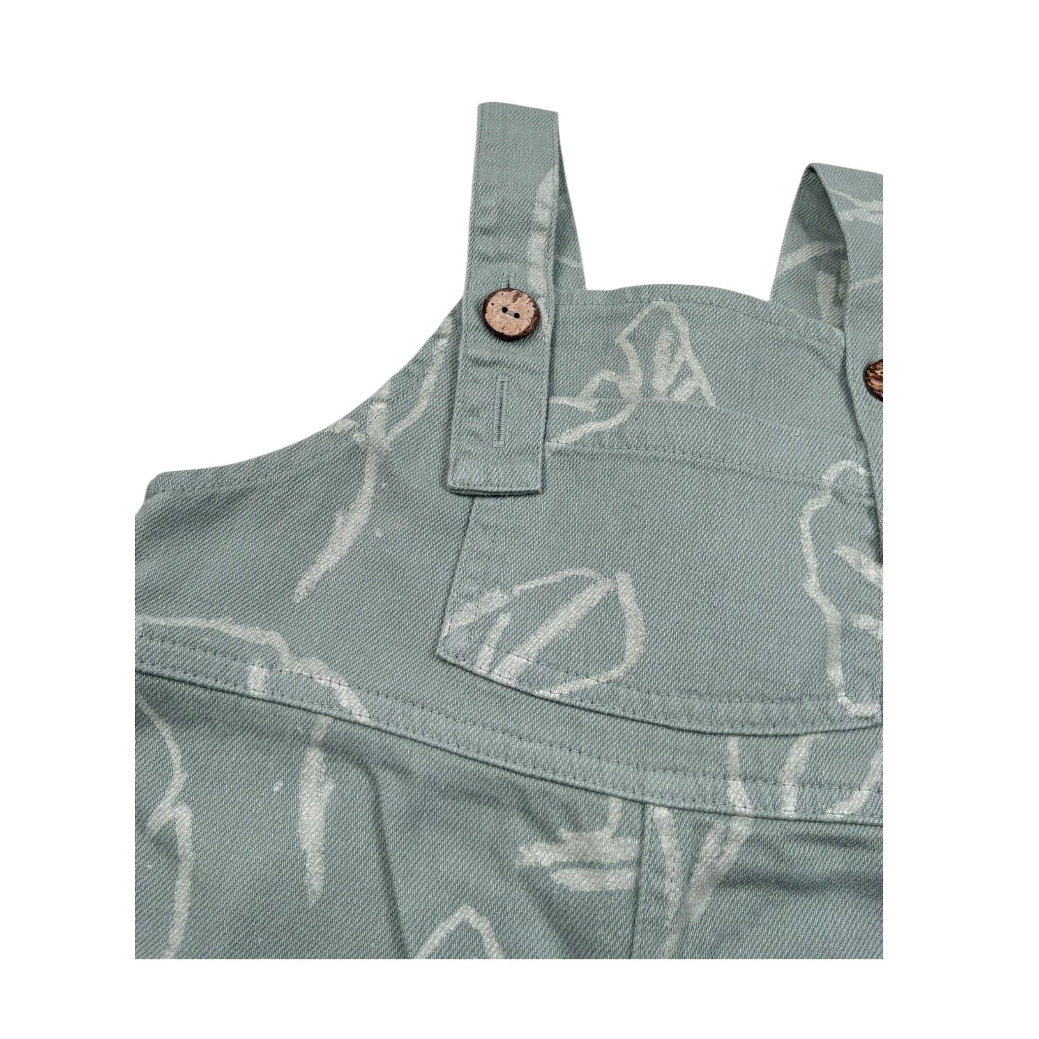 Play Up Salopette Tinta Unita per Neonato PA011AQ11503 VERDE PLAY UP 