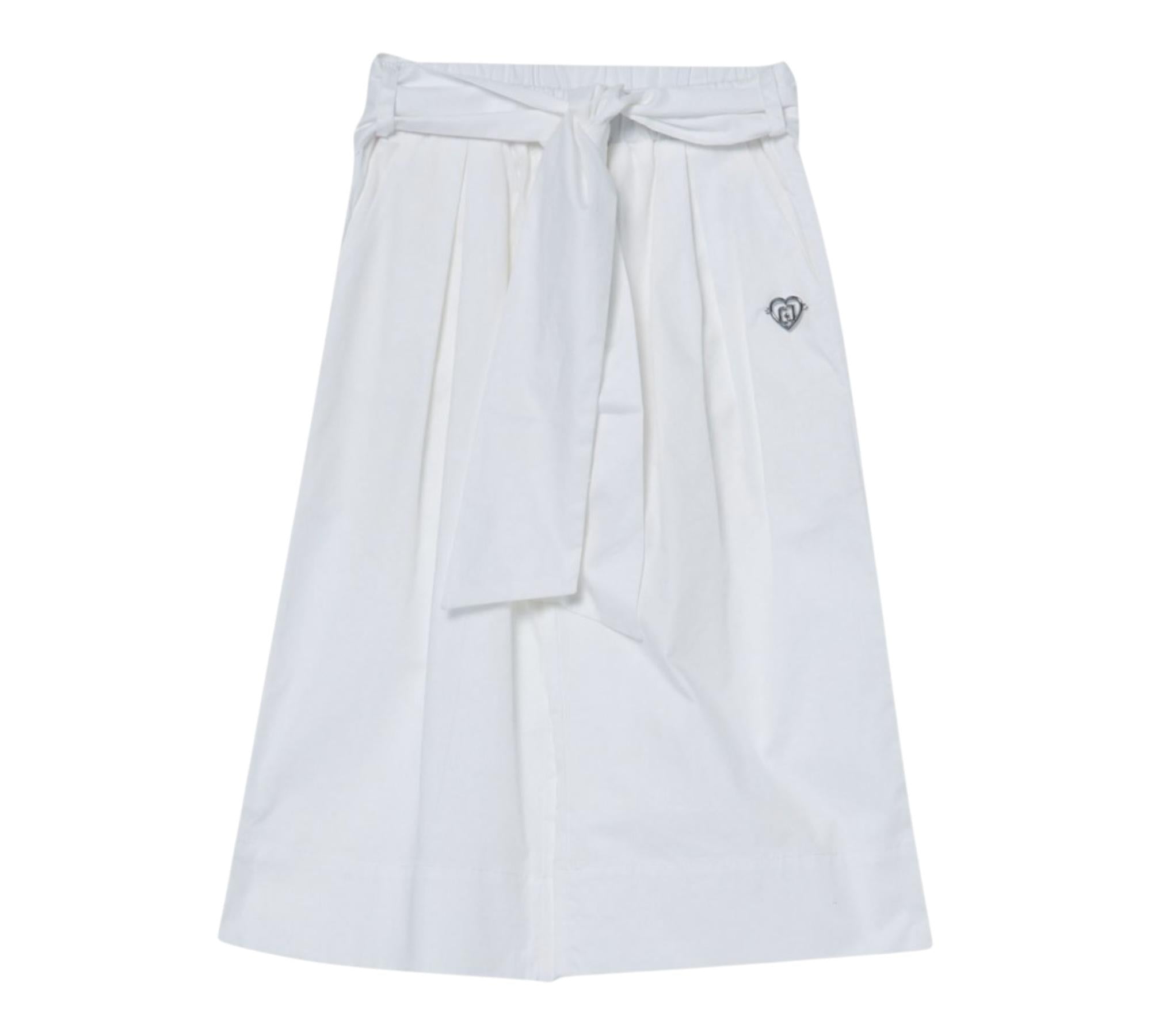 Liu Jo Pantalone Tinta Unita Modello Palazzo per Neonata KA5063N BIANCO LIU JO 