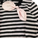 LIU JO maglia tinta unita con fantasia a righe Nero per Bambina KF3061 NERO LIU JO 