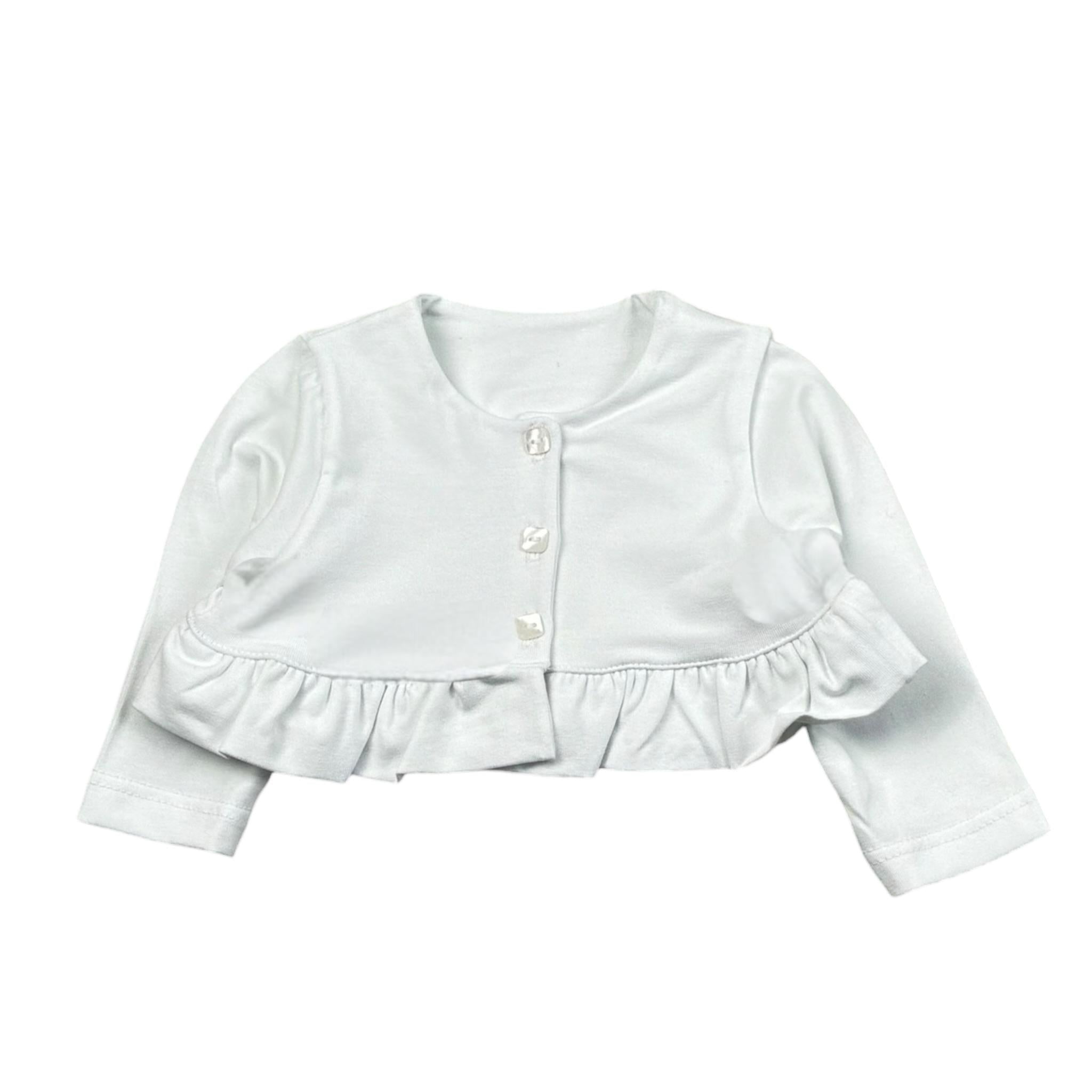 Babyvip Coprispalle Tinta Unita con Bottoni per Neonata T7852 BIANCO BABYVIP 