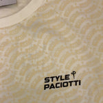 CESARE PACIOTTI shirt tinta unita girocollo logata Panna per Bambino TSP5314J PANNA CESARE PACIOTTI 