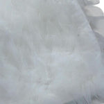 Nunzia Corinna Abito Giromanica Tinta Unita con Tulle per Bambina NJ2016149 BIANCO NUNZIA CORINNA 